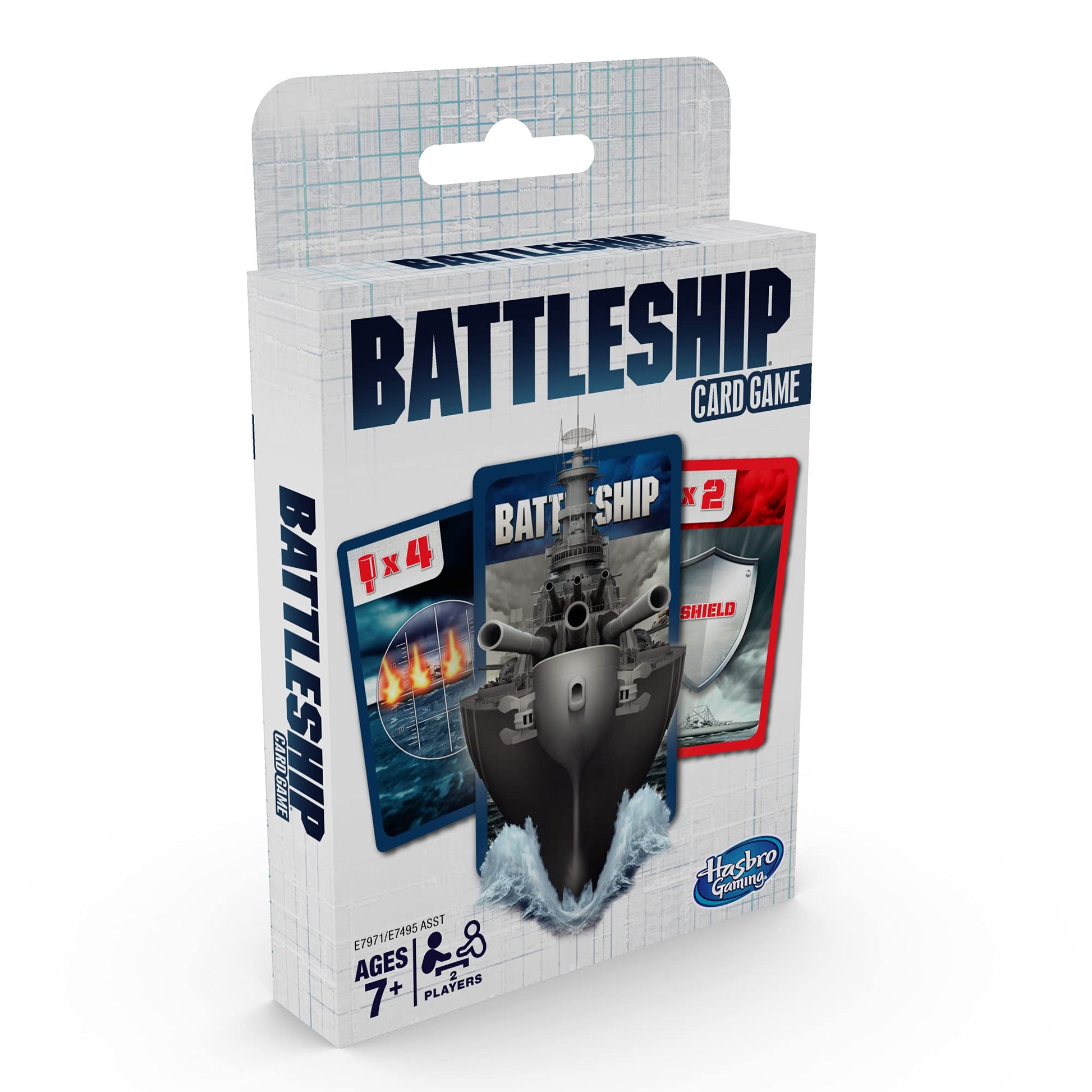 Hasbro Gaming Battleship Card Game for Kids, 2 Players Strategy Game Brown/a, Fun Summer Activities, Vacation Travel Essentials, Ages 7+