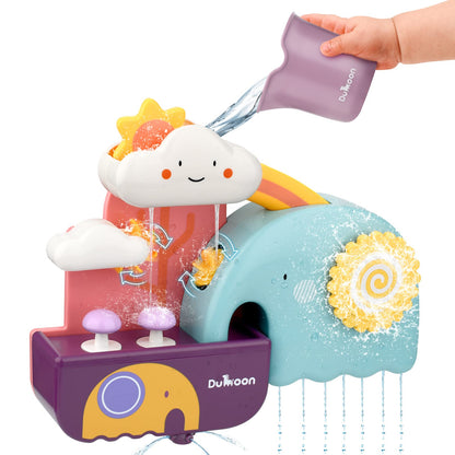 TI-TOO Baby Bath Toys, Fun Simple Physics Educational Bathtub Water Toy, Bath Time Fun Splash Toys for 1, 2, 3+ Year Old Boys Girls Toddlers, Safe