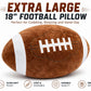Olivia Martini Large 18 Inch Football Plush Pillow for Boys & Girls