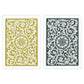 Copag 1546 Design 100% Plastic Playing Cards, Poker Size (Standard) Black/Gold (Jumbo Index, 6 Sets)