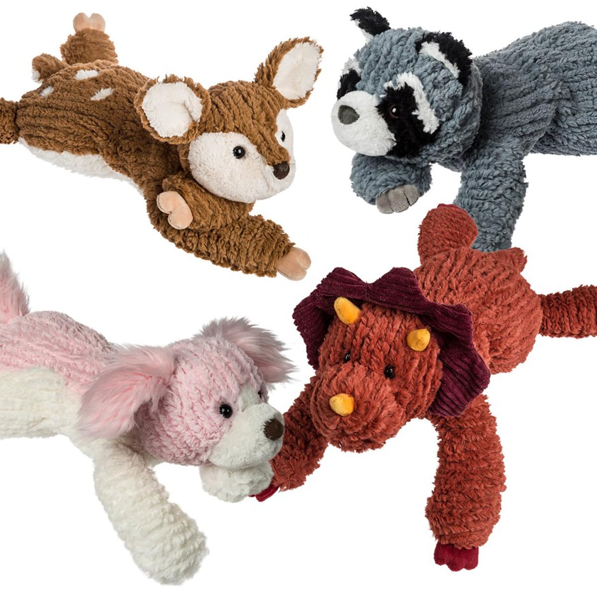 Mary Meyer Stuffed Animal Cozy Toes Soft Toy, 17-Inches, Triceratops