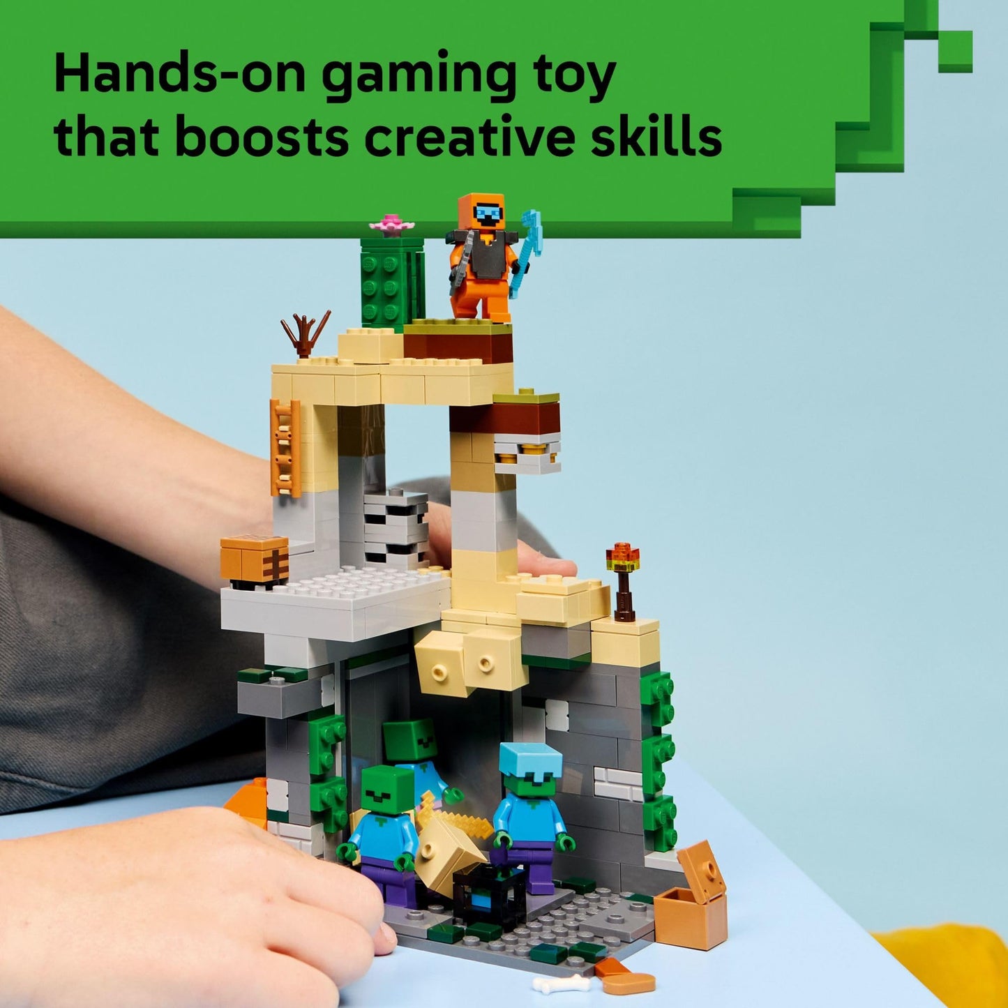 LEGO Minecraft Zombie Dungeon Building & Pretend Play Toy for Boys & Girls - Video Game Playset & Toy Figures for Kids, Ages 8+ - W/Wandering