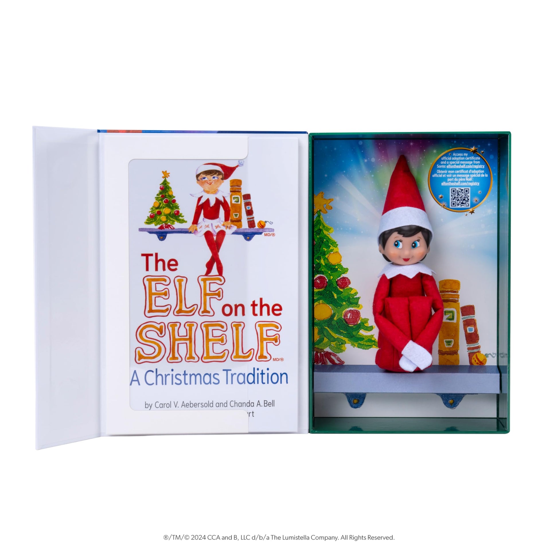 The Elf on the Shelf: A Christmas Tradition - Includes Artfully Illustrated Storybook, Keepsake Box and Official Adoption Certificate - Bilingual