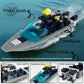 JQARCH Speed Boat Building Blocks Sets, City Police Fire & Rescue & Patrol & Floating Boat Toy, City Coast Guard Ships, Creative Building Bricks