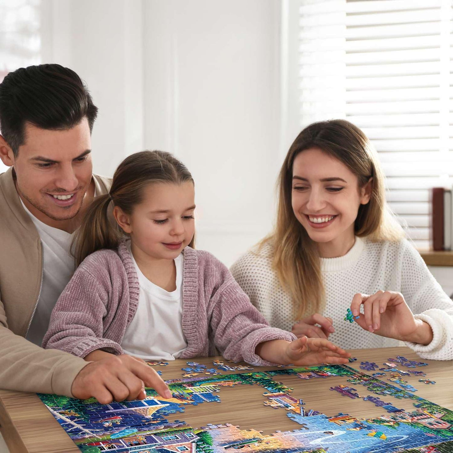 Boardwalk Lake House 500 Piece Jigsaw Puzzle Summer Scenic Cabin Puzzles with Premium Box, Gift for Adults and Family 16"x20"