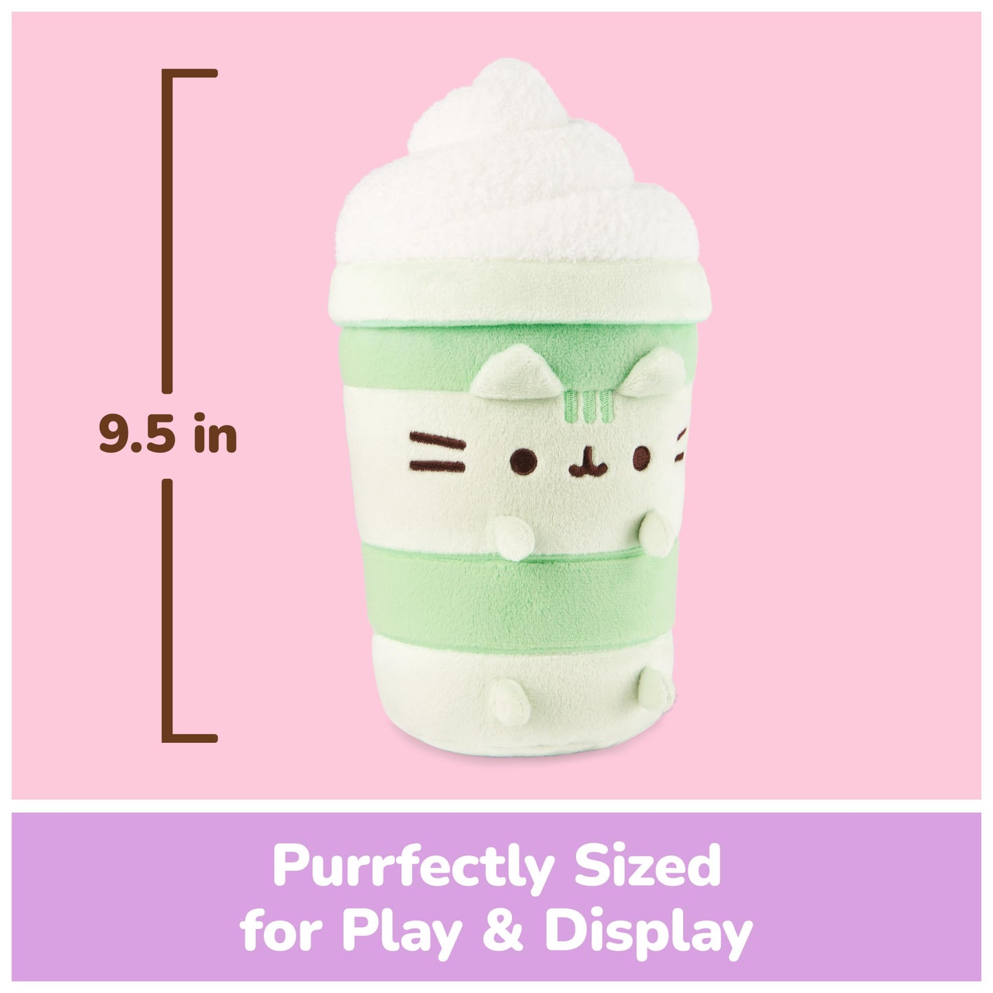 GUND Pusheen Matcha Latte 9.5-Inch Plush Toy for Ages 8+