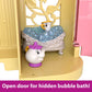 Mattel Disney Princess Belle Stackable Castle Doll House with Small Belle Doll, 4 Character Friends & 3 Accessories, Portable with Handle