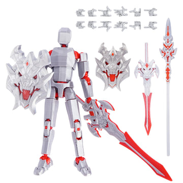 Aminexus T13 Action Figure Set Assembled-3D Printed Multi-Jointed Movable Dummy 13?Titan 13 Action Figure, Birthday Gifts for Boys, Girls Desktop