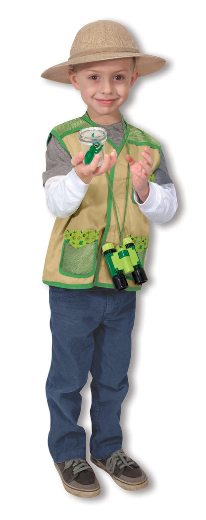 Melissa & Doug Backyard Explorer Role Play Costume Set With Binoculars, Bug Jar, and Hat