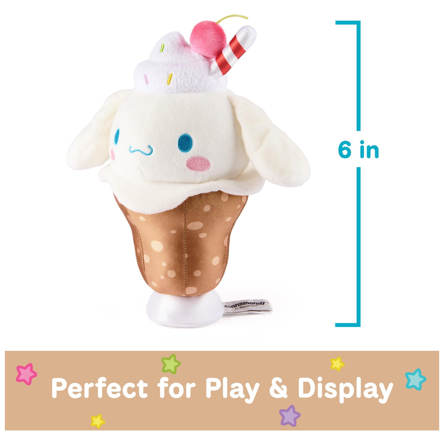 GUND Sanrio Cinnamoroll Root Beer Float 8-Inch Plush Toy for Ages 1+