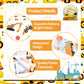 3-Piece 51 x 87 Inch Construction Plastic Tablecloth - Dump Truck and Traffic Sign Design, Disposable Rectangle Table Cover for Boys Birthday, Truck