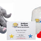 Stuffems Toy Shop Make Your Own Stuffed Animal Mini 8 Inch Trunks the Elephant with Embroidered Eyes Kit - No Sewing Required!