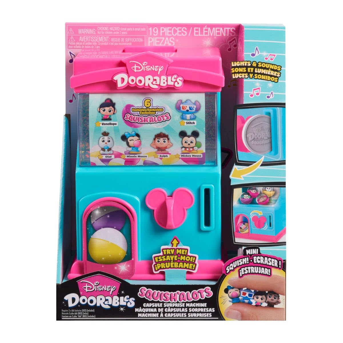 Disney Doorables Squish’alots Squish Machine and Collectible Blind Bag Figures, Kids Toys for Ages 5 Up by Just Play