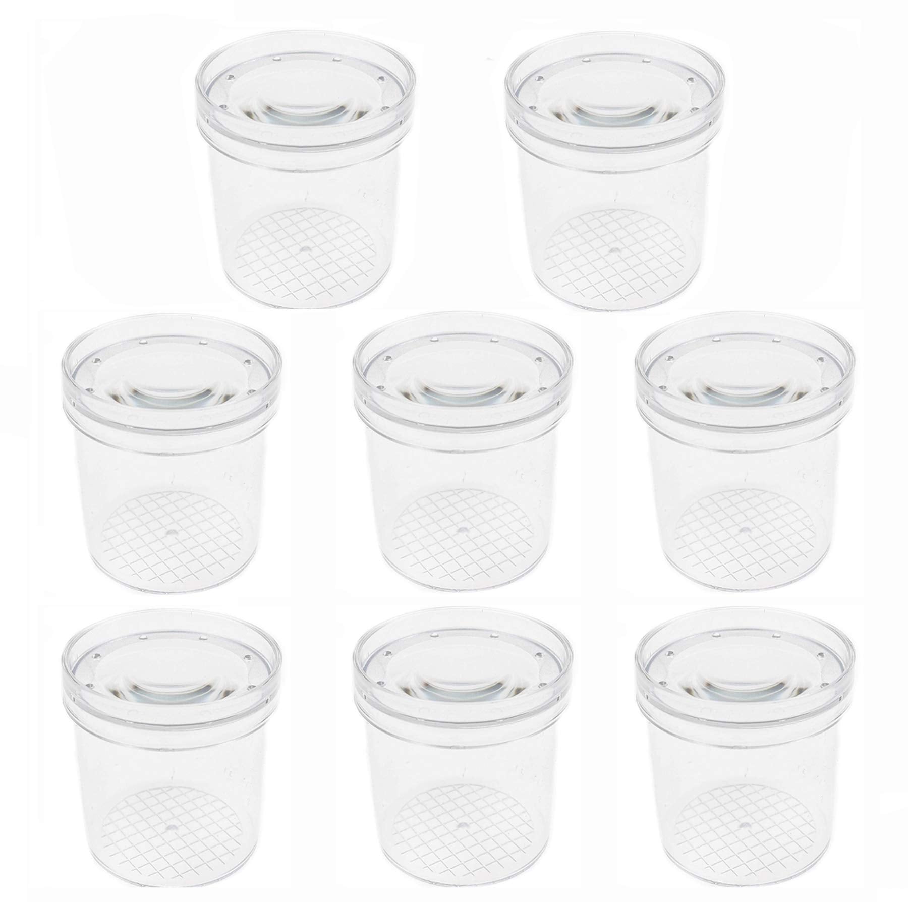 SimpleSS 8 Pieces Bug Viewer Critter Insect Cage Magnifying Insect Box Bug Magnifier Container Bug Catcher Cage, Science Nature Exploration Tools