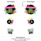 Big Dot of Happiness Through the Decades - 50s, 60s, 70s, 80s, and 90s Party Centerpiece Sticks - Table Toppers - Set of 15