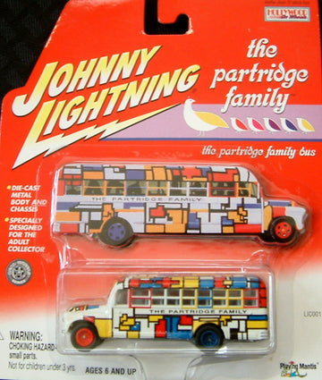 JOHNNY LIGHTNING 1:64 SCALE HOLLYWOOD ON WHEELS THE PARTRIDGE FAMILY BUS DIE-CAST COLLECTIBLE by Playing Mantis