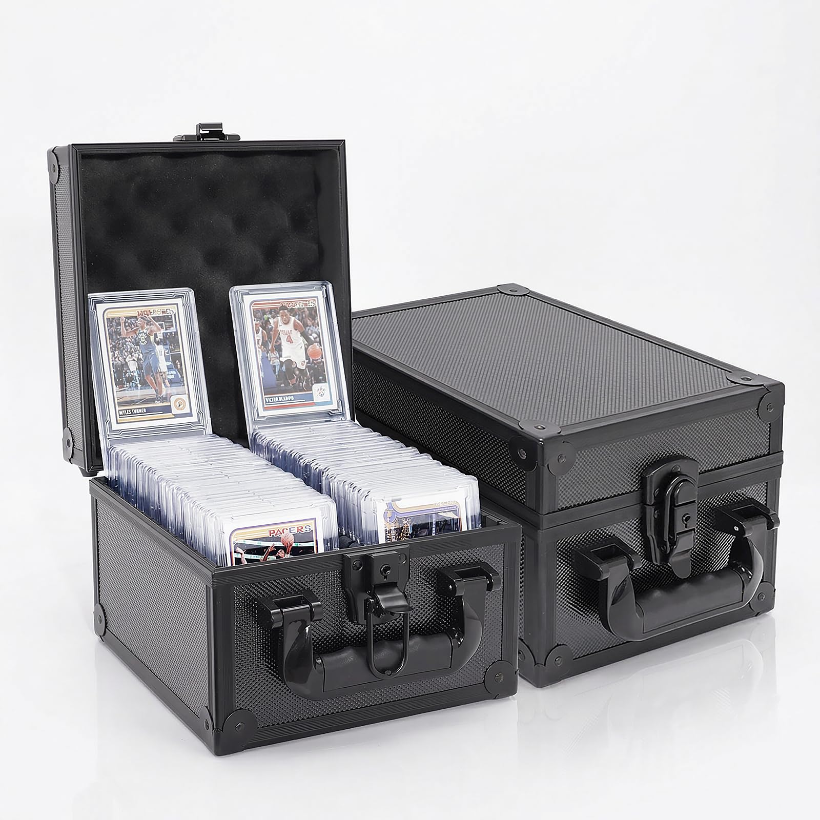 ChaiTrek Premium Graded Card Storage Box, 2-Slot Dustproof Case, 60 PSA Slabs & 30 Card Bricks, for NBA, Yu-Gi-Oh! & Sports Trading Cards