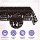 41PCS Happy Retirement Party Decorations for Men and Women,Black Silver Happy Retirement Paper Plates Napkins and Tablecloth Disposable Dinnerware