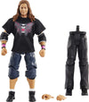 Mattel Bret “Hit Man” Hart WrestleMania Action Figure with entrance shirt & Vince McMahon Build-A-Figure Pieces, 6-in Posable Collectible Gift
