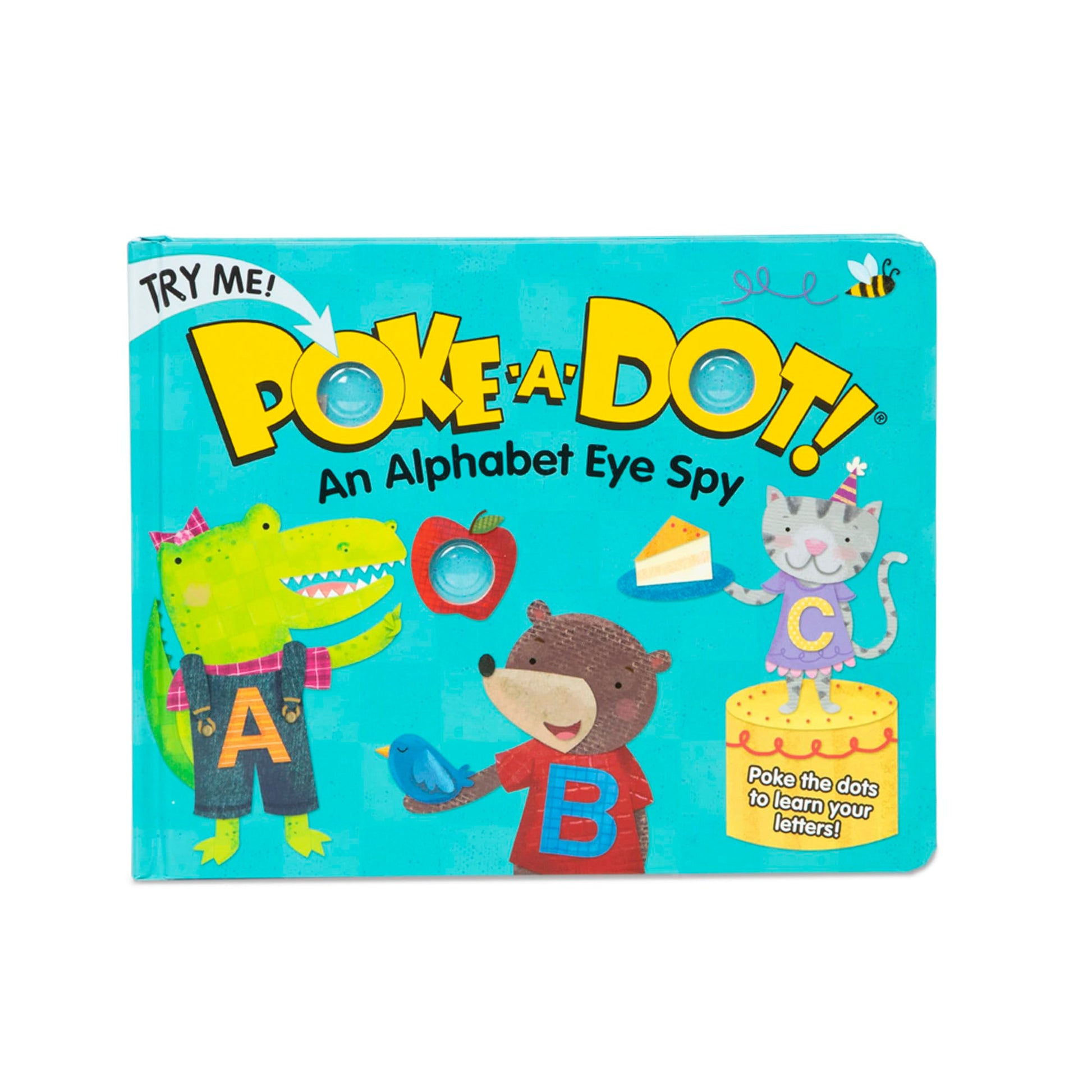 Melissa & Doug Poke-a-Dot! an Alphabet Eye Spy, Interactive Children's Board Book with Buttons to Pop, Educational Sensory Toy for Toddlers &