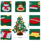 Abakuku 3FT DIY Felt Christmas Tree for Kids with 31pcs Detachable Ornaments,Wall Hanging Xmas Christmas Decorations with String Light (Batteries Not