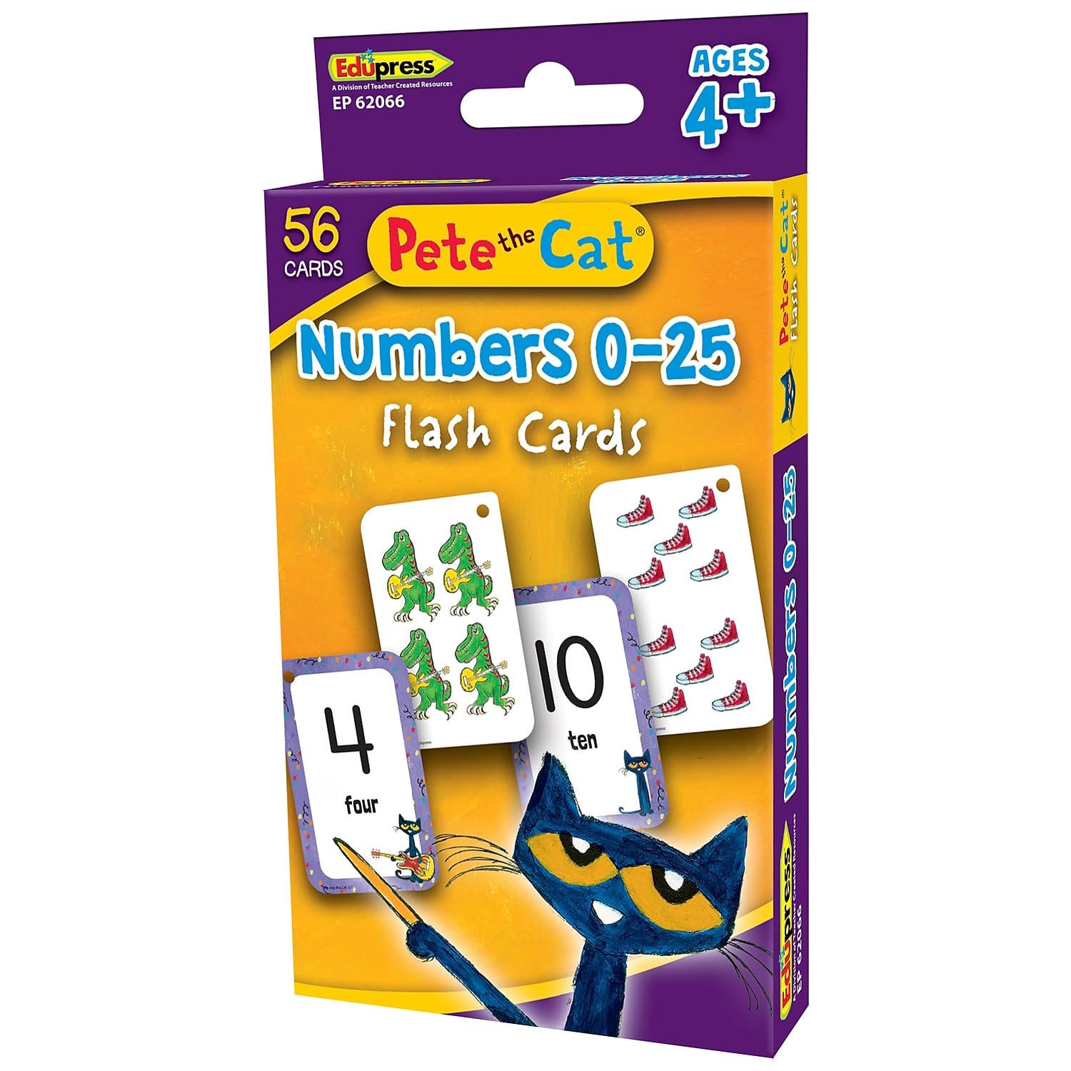 Pete The Cat® Numbers 0-25 Flash Cards (EP62066)