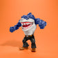 Mattel Street Sharks Action Figure with Bite & Punch Motion, Ripster Collectible Toy Inspired by 90s TV Half-Man Half-Shark Hero, 6-Inch