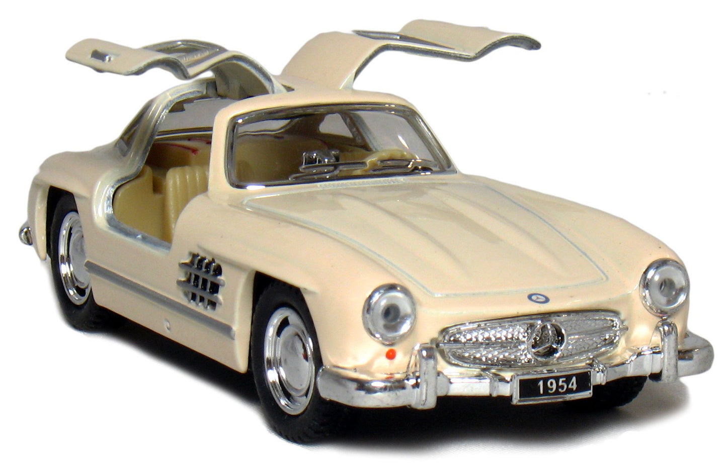 KiNSMART - 1954 Mercedes-Benz 300 SL Coupe Beige 5" 1:36 Scale Die Cast Metal Model Classic Super Car Toy