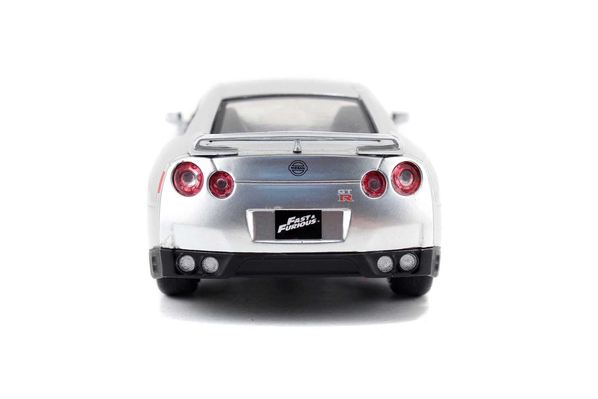 Jada Fast & Furious 1:32 2009 Brian's Nissan GT-R R35 Die-Cast Car, Toys for Kids and Adults(Silver)
