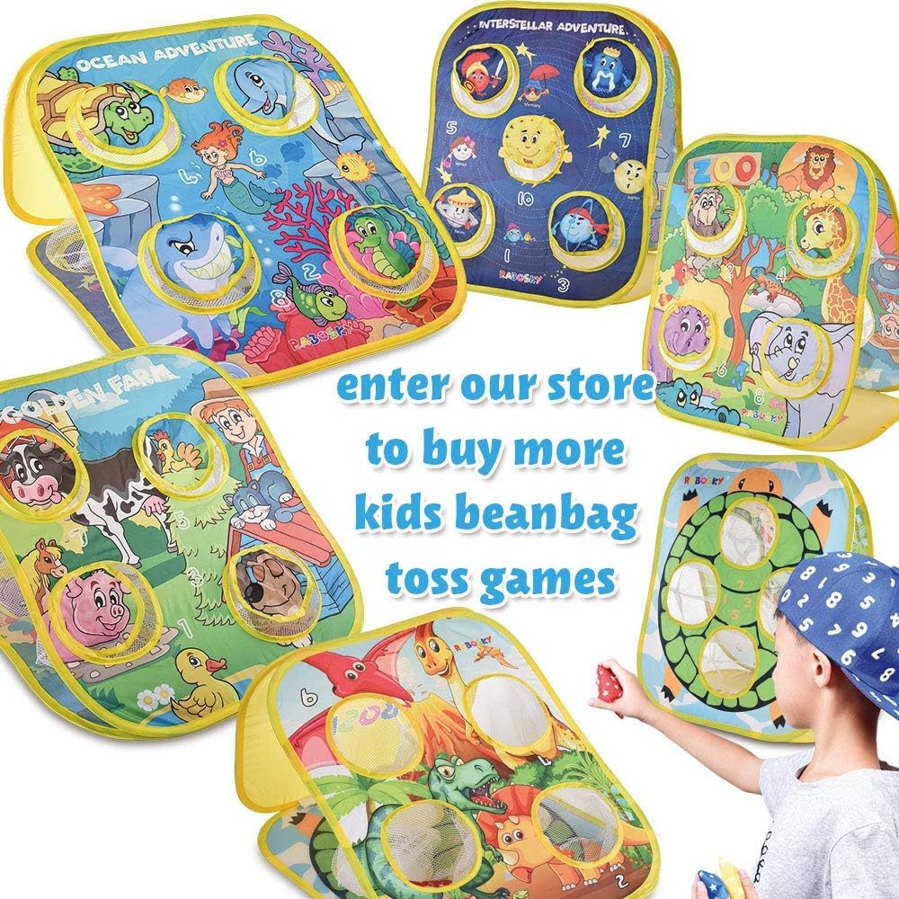 RaboSky Small Bean Bags for Kids Tossing, Mini Beanbags Toss Toy for Toddler Preschool Prek Daycare Supplies Classroom Circle Time Home Schooling