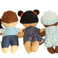 Making Believe Diversity Buddies - Multicultural Plush Dolls Set, Diversity Toys for Kids - Daycare & Home, 7" - 5 Pcs