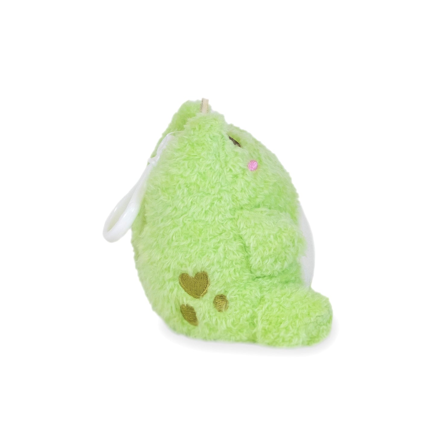 Cuddle Barn PlushGoals - Mini Wawa the Prince Clip Super Soft Cute Kawaii Frog Stuffed Animal Plush Toy Keychain Bag Charms, 4 inches