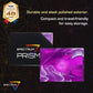 BCW Prism Deck Case - Charoite Purple | Holds 50 Double-Sleeved or 60 Single-Sleeved Cards | Secure Snap Closure | Compatible Collectible Card Bins |