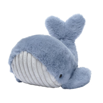 Lambs & Ivy Bubbles & Squirt Soft Plush Blue Whale Stuffed Animal Toy