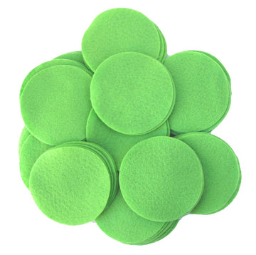 Playfully Ever After Light Green Felt Circle Stickers (3 inch - 30pc)