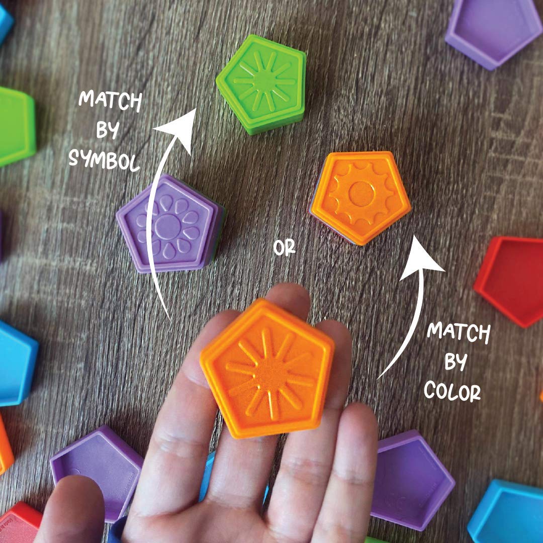 University Games, Stakz, Match-Stack-Win! The Tile-Laying Family Strategy Game for 2 to 4 Players, Ages 6 and Up from (01843)