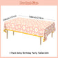 3 Pack Daisy Tablecloth Daisy Flower Birthday Party Decorations for Girls Disposable Plastic Groovy Table Cloth Groovy Retro Hippie Party Table Cover