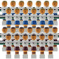 Billiard Evolution 26 Old Style Red and Blue Foosball Men