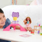 Barbie Chelsea Doll & Skate Park Playset with 2 Puppies, Skate Ramp, Scooter & 15+ Accessories, Brunette Small Doll with Blue Eyes