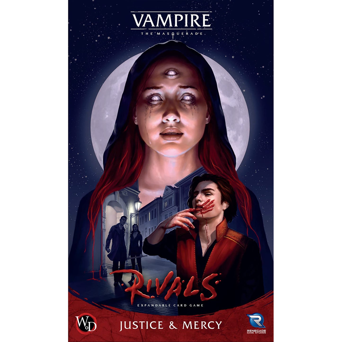 Renegade Game Studios Vampire: The Masquerade Rivals - Justice & Mercy Expansion, 2-4 Players, Card Game