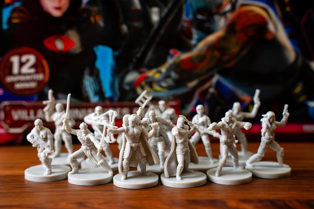 Renegade Game Studios G.I. Joe RPG Villain Miniatures Set 1, 12 Figures