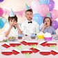 40Pcs Party Tableware Set - 20 Plates and 20 Napkins for Birthday Theme Party Design