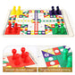 HOLYKING 2 in 1 Chess and Flying Chess Board Game, 15.75 Inch Roll Up Mat