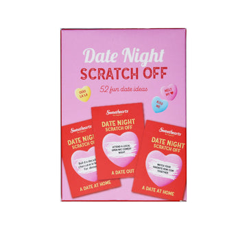SWEETHEARTS 52 Date Night Ideas Scratch Off Card Game | Perfect Couple Ideas for Her or Him | Romantic and Fun Present for Boyfriend, Girlfriend