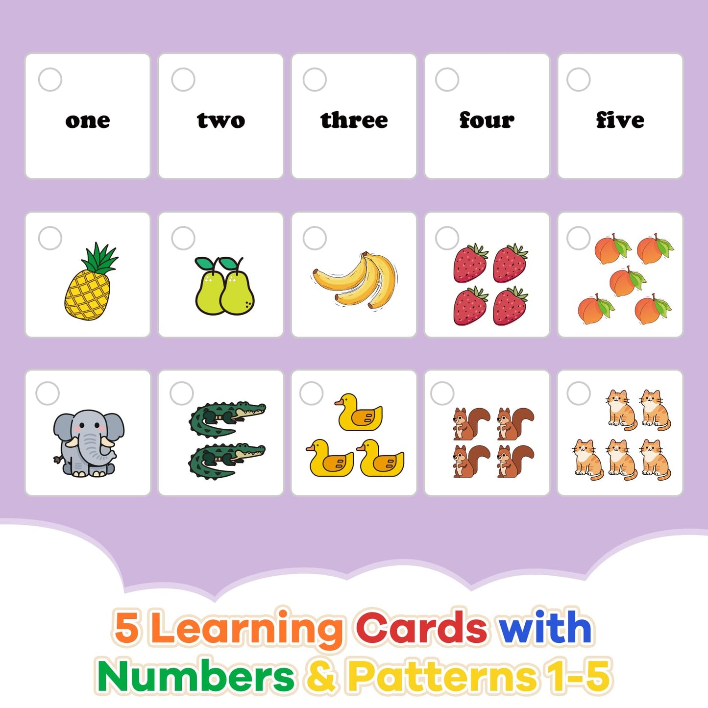 Learning Lock and Key Toys for Toddlers, Montessori 5PCS Numbers Matching & Counting Fine Motor Games, Kindergarten Educational Math Toys for Ages 3 4