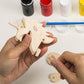 Hands Craft DIY Wooden Puzzle with Paint Kit (T-Rex)
