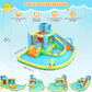 Whubefy 12.8x12Ft Large Water Bounce House Double Slides for Big Kids 3-12