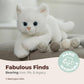 Bearington Lil' Muffin White Cat Stuffed Animal - 8" Adorable White Cat Plush Toy with Soft Fur and Lifelike Details - Cute and Cuddly Stuffed Kitten