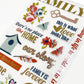 Paper House Productions Happy Family Clear Sticker, 4 x 7-inch, 3 Pack
