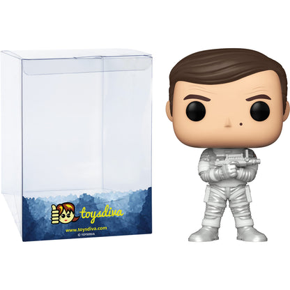 Funko J a m e s Bond [from Moonraker]: P o p ! Movies Vinyl Figurine Bundle with 1 Compatible 'ToysDiva' Graphic Protector (1009-35636 - B)